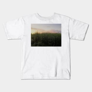 Creepy Maize Field In France Kids T-Shirt